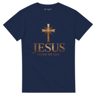 Load image into Gallery viewer, Jesus Saved My Life Heavyweight Cotton T-Shirt