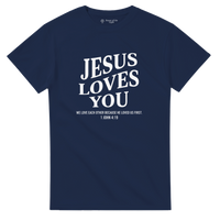 Load image into Gallery viewer, Jesus loves you heavyweight t-shirt