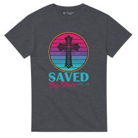 Load image into Gallery viewer, Saved By Grace Heavyweight Cotton T-Shirt 