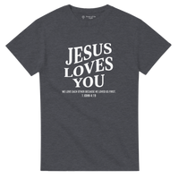 Load image into Gallery viewer, Jesus loves you heavyweight t-shirt
