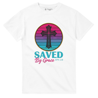 Load image into Gallery viewer, Saved By Grace Heavyweight Cotton T-Shirt 