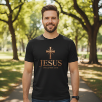 Load image into Gallery viewer, Jesus Saved My Life Heavyweight Cotton T-Shirt